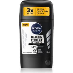 NIVEA MEN Black & White Invisible Original antyperspirant w sztyfcie dla mężczyzn 50 ml