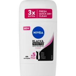NIVEA Black & White Invisible Clear antyperspirant w sztyfcie 50 ml