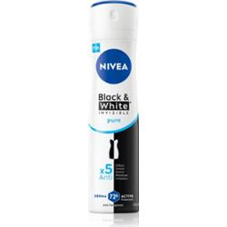 Nivea Invisible Black & White Pure dezodorant antyperspirant przeciw białym i żółtym śladom 150 ml