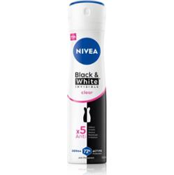 NIVEA Invisible Black & White Clear antyperspirant w sprayu dla kobiet 150 ml