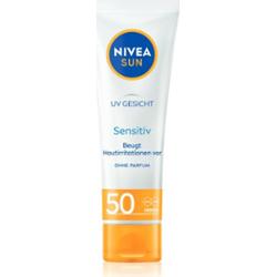 NIVEA SUN Sensitive ochronny krem do twarzy dla cery wrażliwej SPF 50 50 ml