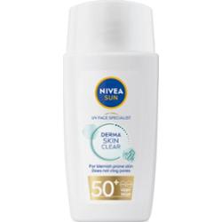 NIVEA SUN Derma Skin Clear krem do opalania twarzy do skóry z niedoskonałościami SPF 50+ 40 ml