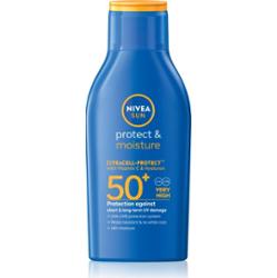 NIVEA SUN Protect & Moisture nawilżające mleczko do opalania SPF 50+ 100 ml