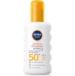 NIVEA SUN Protect & Sensitive spray ochronny do opalania SPF 50+ 200 ml