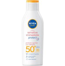 NIVEA SUN Sensitive Immediate mleczko do opalania do skóry wrażliwej SPF 50+ 200 ml