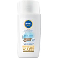 NIVEA SUN Ultra Light lekki fluid tonujący SPF 50+ odcień Medium 40 ml