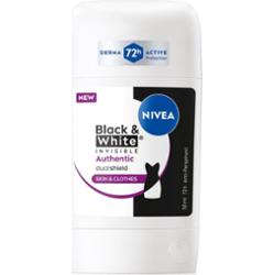 NIVEA Black & White Authentic antyperspirant w sztyfcie 72 godz. 50 ml
