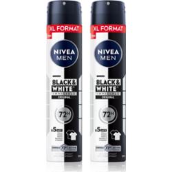 NIVEA MEN Black & White Invisible Original antyperspirant w sprayu wygodne opakowanie