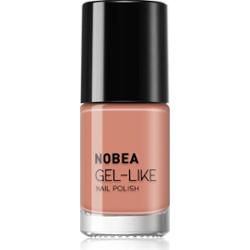 NOBEA Day-to-Day Gel-like Nail Polish lakier do paznokci z żelowym efektem odcień Almond milk #N14 6 ml