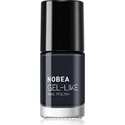 NOBEA Day-to-Day Gel-like Nail Polish lakier do paznokci z żelowym efektem odcień Blue depths #N19 6 ml