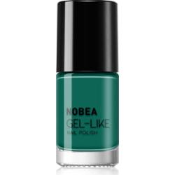 NOBEA Day-to-Day Gel-like Nail Polish lakier do paznokci z żelowym efektem odcień #N65 Emerald green 6 ml