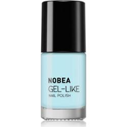 NOBEA Day-to-Day Gel-like Nail Polish lakier do paznokci z żelowym efektem odcień #N67 Sky blue summer 6 ml