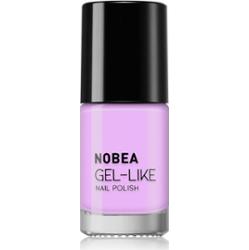 NOBEA Day-to-Day Gel-like Nail Polish lakier do paznokci z żelowym efektem odcień #N69 Sweet violet 6 ml