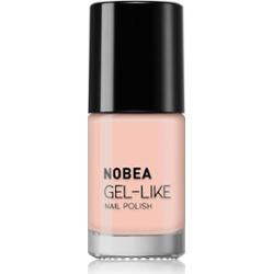 NOBEA Day-to-Day Gel-like Nail Polish lakier do paznokci z żelowym efektem odcień #N72 Nude beige 6 ml