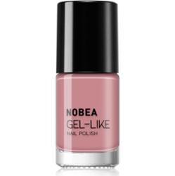 NOBEA Day-to-Day Gel-like Nail Polish lakier do paznokci z żelowym efektem odcień Timid pink #N04 6 ml