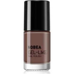 NOBEA Day-to-Day Gel-like Nail Polish lakier do paznokci z żelowym efektem odcień Dark mocha #N06 6 ml
