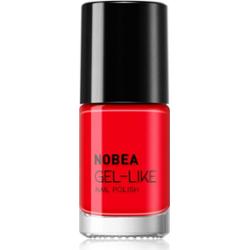 NOBEA Day-to-Day Gel-like Nail Polish lakier do paznokci z żelowym efektem odcień Ladybug red #N08 6 ml