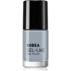NOBEA Day-to-Day Gel-like Nail Polish lakier do paznokci z żelowym efektem odcień Cloudy grey #N10 6 ml