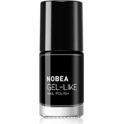 NOBEA Day-to-Day Gel-like Nail Polish lakier do paznokci z żelowym efektem odcień Black sapphire #N22 6 ml