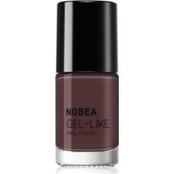 NOBEA Day-to-Day Gel-like Nail Polish lakier do paznokci z żelowym efektem odcień Chocolate Mocha 6 ml