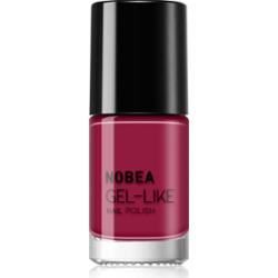 NOBEA Day-to-Day Gel-like Nail Polish lakier do paznokci z żelowym efektem odcień Pomegranate red #N45 6 ml