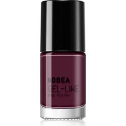 NOBEA Day-to-Day Gel-like Nail Polish lakier do paznokci z żelowym efektem odcień Maroon red #N46 6 ml