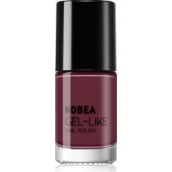 NOBEA Day-to-Day Gel-like Nail Polish lakier do paznokci z żelowym efektem odcień Dark orchid #N47 6 ml