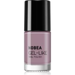 NOBEA Day-to-Day Gel-like Nail Polish lakier do paznokci z żelowym efektem odcień Thistle purple #N54 6 ml