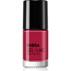 NOBEA Day-to-Day Gel-like Nail Polish lakier do paznokci z żelowym efektem odcień Red passion #N56 6 ml