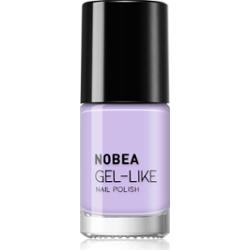 NOBEA Day-to-Day Gel-like Nail Polish lakier do paznokci z żelowym efektem odcień Blue violet #N61 6 ml