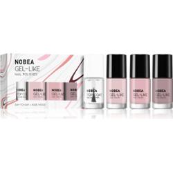NOBEA Day-to-Day 4-Piece Gel-like Nail Polish set zestaw lakierów do paznokci Nude mood