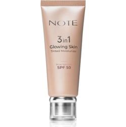 Note Cosmetique 3 in 1 Glowing Skin tonujący krem nawilżający z efektem rozjaśniającym SPF 50 30 ml