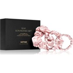 Notino Silk Collection Scrunchie Set zestaw jedwabnych gumek do włosów odcień Pink