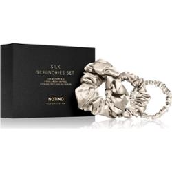 Notino Silk Collection Scrunchie Set zestaw jedwabnych gumek do włosów odcień Cream
