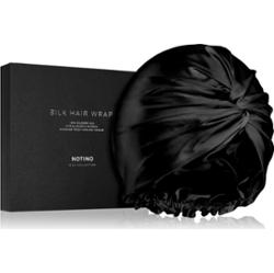 Notino Silk Collection Hair wrap jedwabny turban do włosów Black 1 szt.