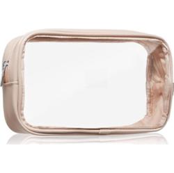Notino Travel Collection Medium Clear Organizer przezroczysta kosmetyczka M Beige 24x12,5x5 cm 1 szt.