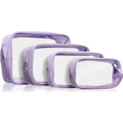 Notino Travel Collection Clear Organizer Set zestaw podróżny Purple 4 szt.