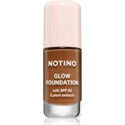 Notino Foundation Glow foundation with SPF 50 & plant extracts podkład rozjaśniający SPF 50 01 Deep Neutral 30 ml