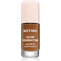 Notino Foundation Glow foundation with SPF 50 & plant extracts podkład rozjaśniający SPF 50 01 Deep Warm 30 ml