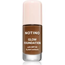 Notino Foundation Glow foundation with SPF 50 & plant extracts podkład rozjaśniający SPF 50 02 Deep Warm 30 ml