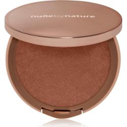 Nude by Nature Flawless Pressed Powder Foundation kompaktowy podkład pudrowy odcień C8 Chocolate 10 g