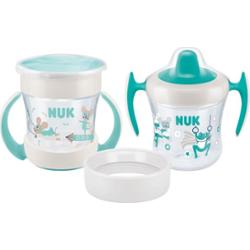 NUK Mini Cups Set Mint/Turquoise kubek 3 w 1 6m+ Neutral 160 ml