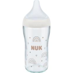 NUK Perfect Match Glass Bottle butelka do karmienia z regulacją temperatury 3m+ 230 ml