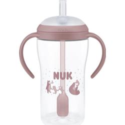 NUK Perfect Match Bear butelka ze słomką 8m+ 260 ml