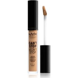 NYX Professional Makeup Can't Stop Won't Stop korektor w płynie odcień 7.5 Soft Beige 3.5 ml