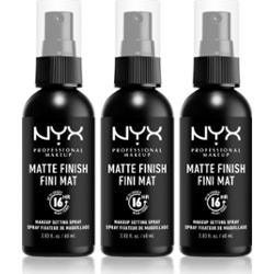 NYX Professional Makeup Makeup Setting Spray Matte spray utrwalający 3x60 ml