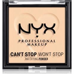 NYX Professional Makeup Can't Stop Won't Stop Mattifying Powder puder matujący odcień 02 Light 6 g