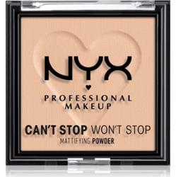 NYX Professional Makeup Can't Stop Won't Stop Mattifying Powder puder matujący odcień 03 Light Medium 6 g