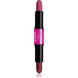 NYX Professional Makeup Wonder Stick Cream Blush Dwustronny sztyft do konturowania odcień 04 Deep Magenta N Ginger 2x4 g