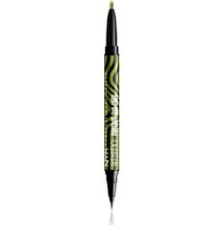 NYX Professional Makeup Beetlejuice Pinstripe Duo Liner eyeliner 2 w 1 odcień 03 Green Chrome 0,5 ml